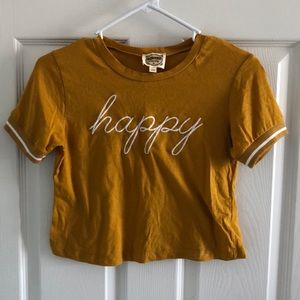“Happy” crop top